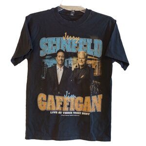 Jerry Seinfeld Jim Gaffigan Comedy Tour TShirt Black Unisex S Comedians Stand Up